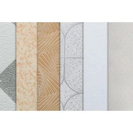 PRÆGET HVIT OG FARGE PVC-FILM FOR PVC LAMINERT GIPS TAKFLIS